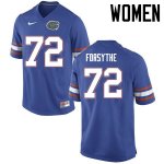 Women's Florida Gators #72 Stone Forsythe NCAA Nike Blue Authentic Stitched College Football Jersey THD5462TF